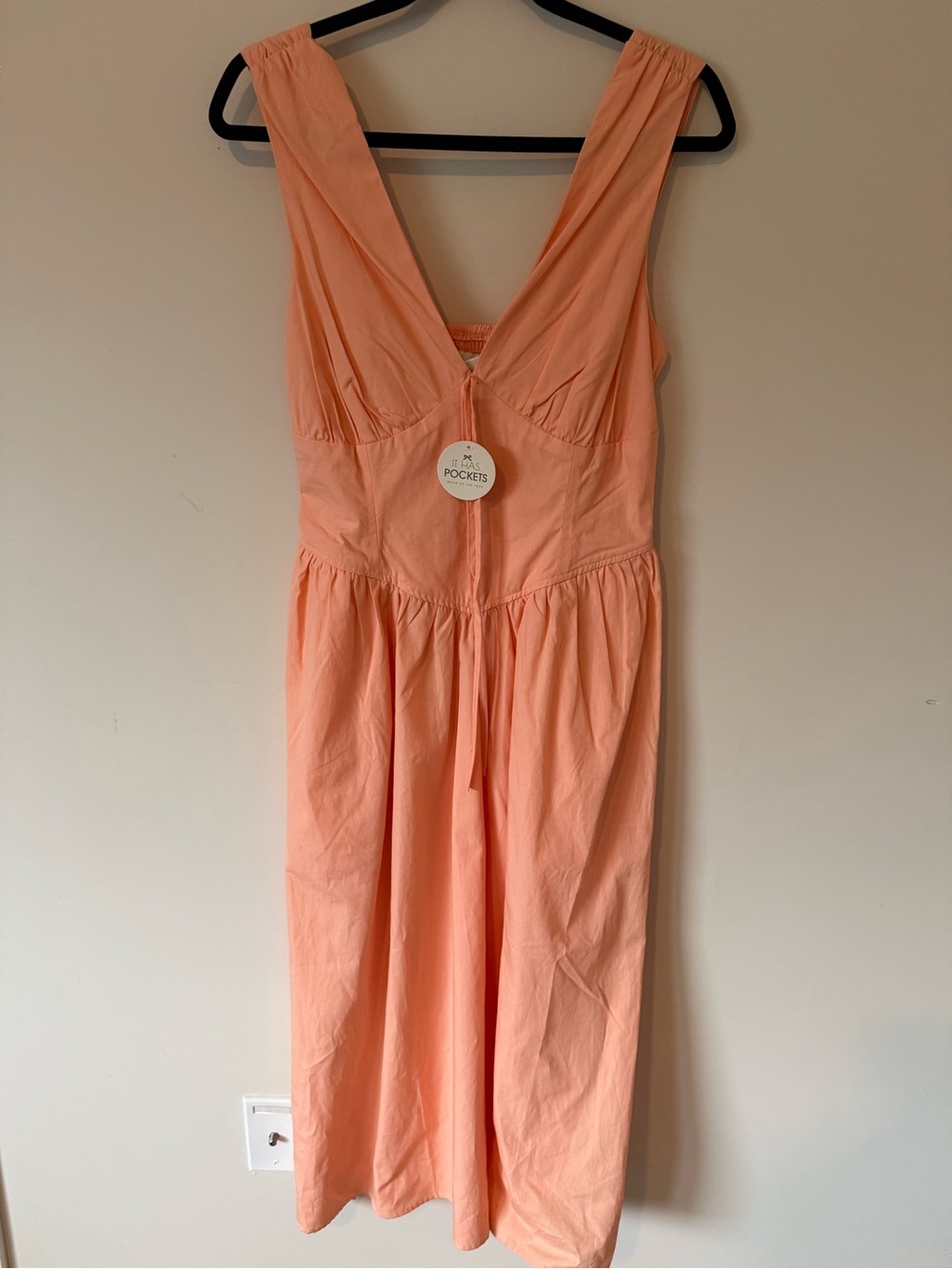 353. Band of the Free V-Neck Sleeveless Midi Dress - Picture 2 of 5